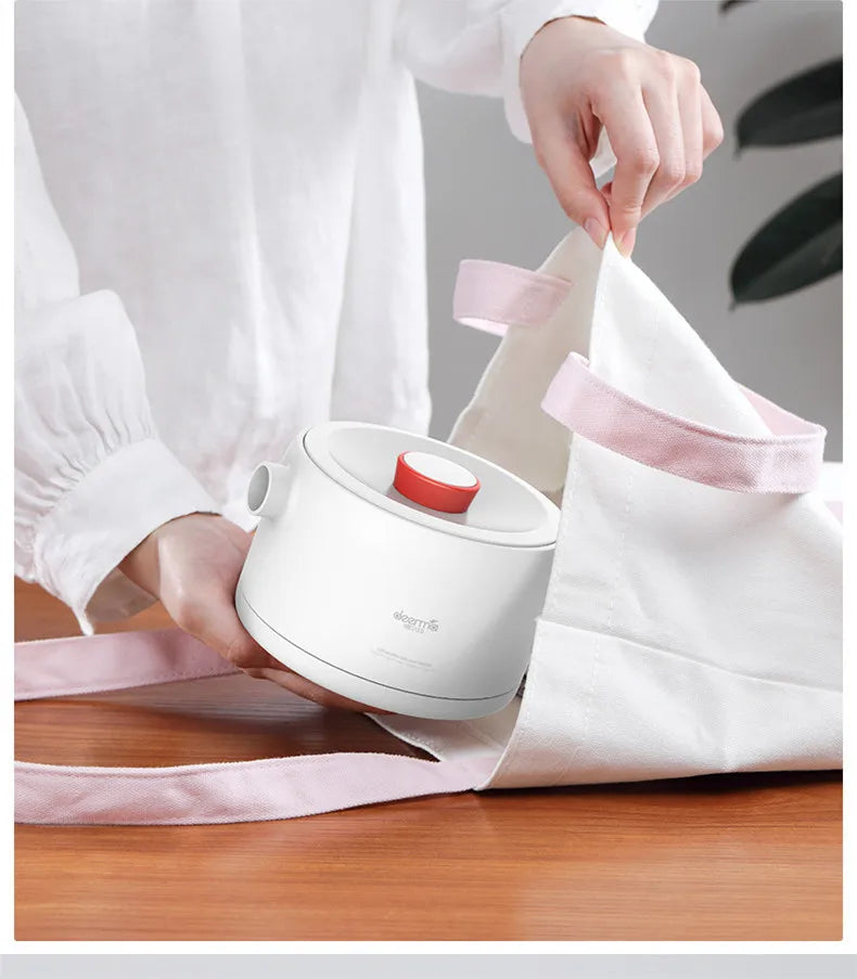 Deerma Portable Electric Kettle Foldable Camping Water Boiler Travel Kettle for Heating Water 0.6L with Storage Bag
