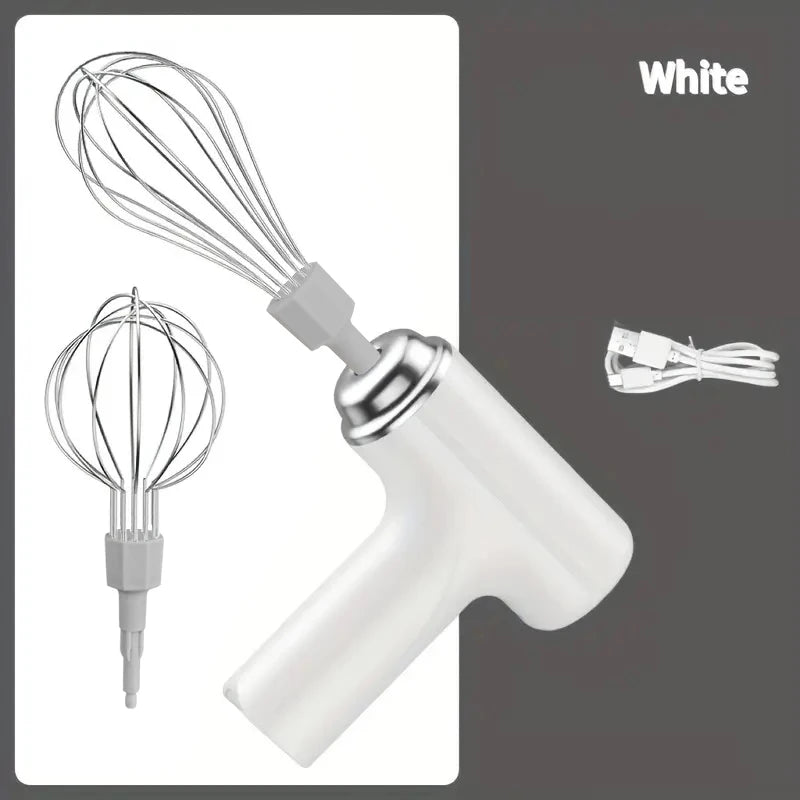 1 Portable electric mixer and mixer - USB charging, wireless, portable, lightweight, easy to use