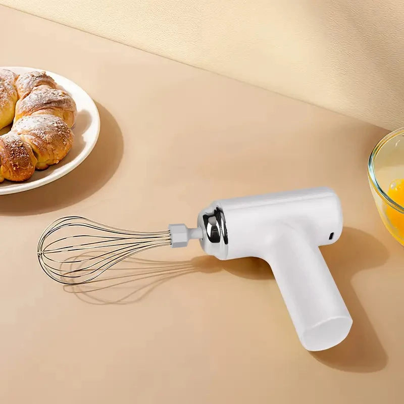 1 Portable electric mixer and mixer - USB charging, wireless, portable, lightweight, easy to use