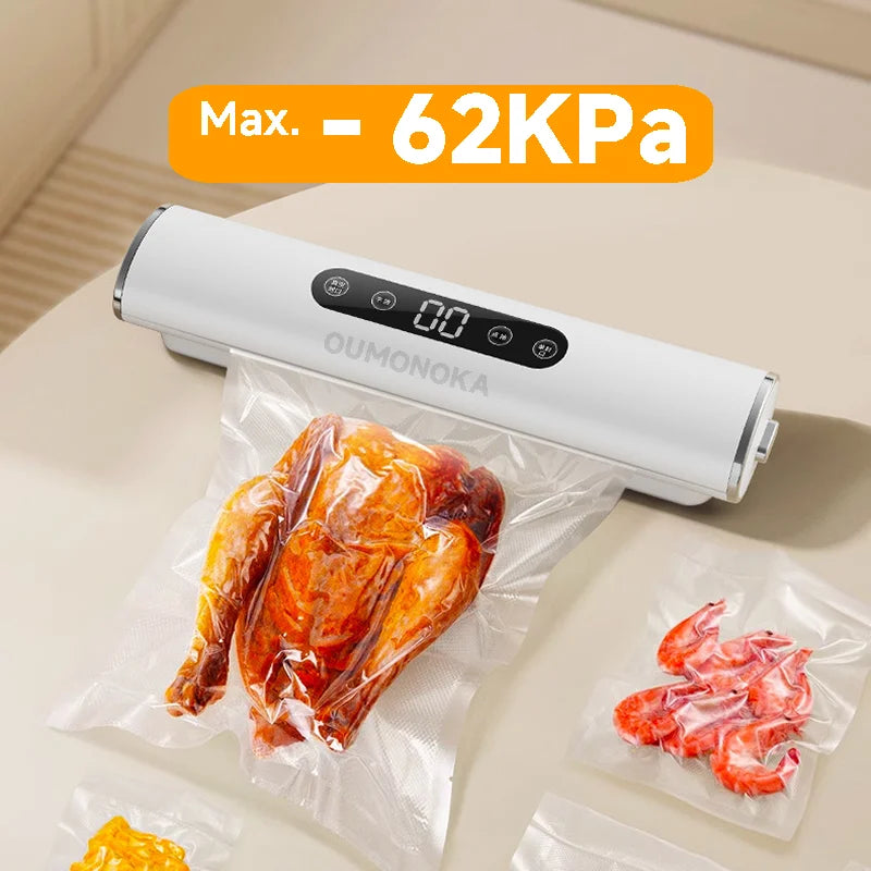 Professional Vacuum Kitchen Sealing Machine Sealer for Food Vacuumor for Products  Cuisine Packaging Plastic Bag Sealant