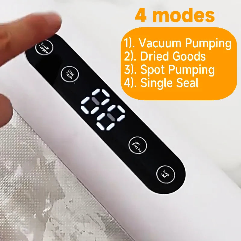 Professional Vacuum Kitchen Sealing Machine Sealer for Food Vacuumor for Products  Cuisine Packaging Plastic Bag Sealant