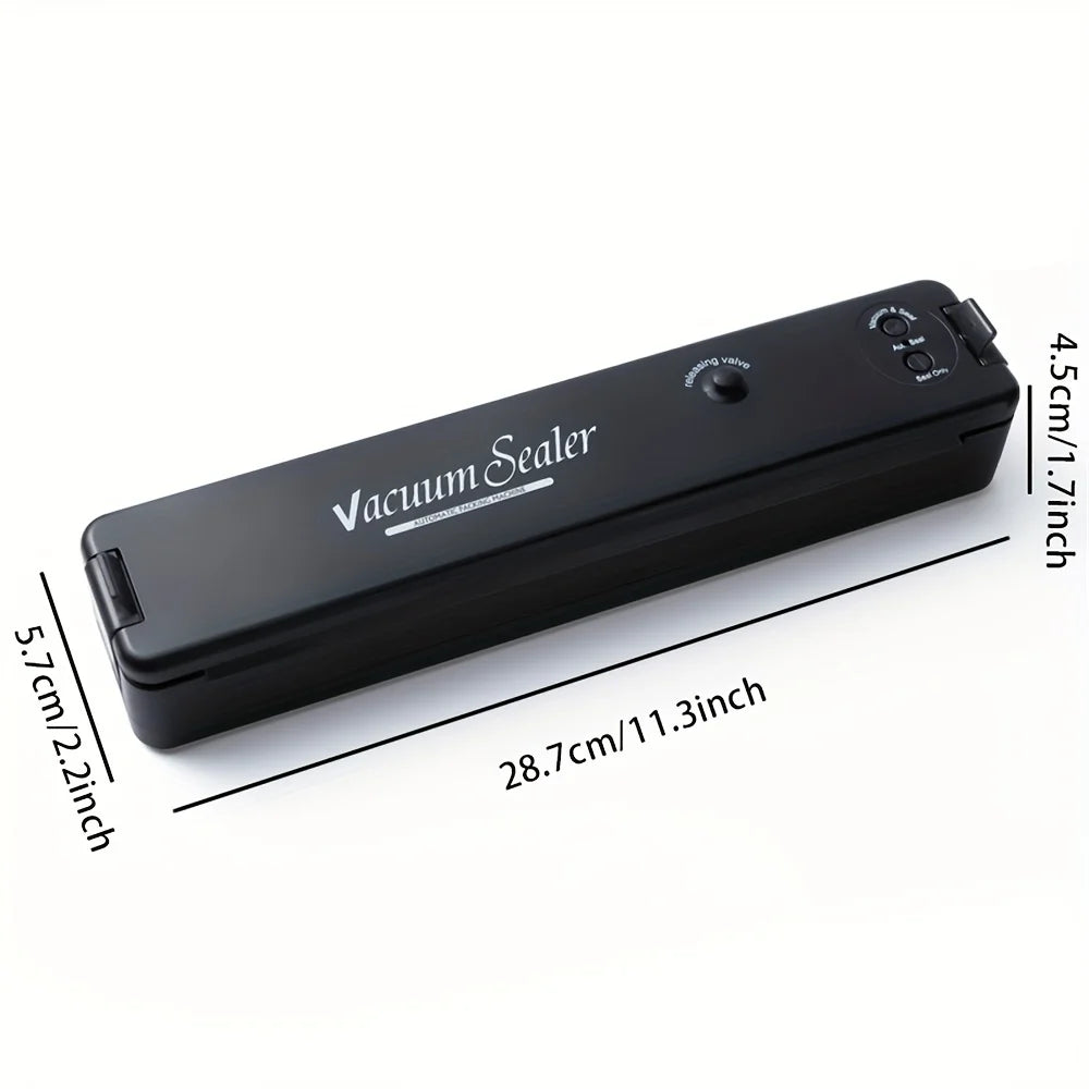 Vacuum Sealer Machine Food Vacuum Sealer For Food Saver  Automatic Air Sealing System For Food Storage Dry  With 10pcs Seal Bags