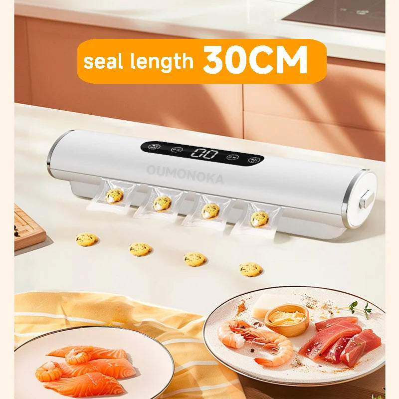 Professional Vacuum Kitchen Sealing Machine Sealer for Food Vacuumor for Products  Cuisine Packaging Plastic Bag Sealant