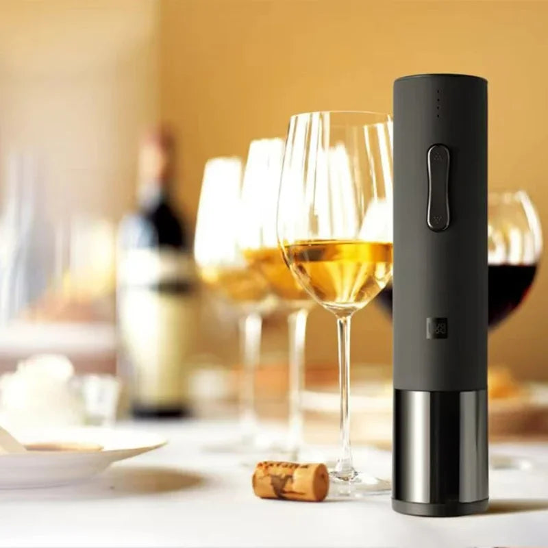 Youpin Huohou Automatic Electric Bottle Opener Red Wine Openers Stopper Fast Decanter Wine Corkscrew Foil Cutter Cork Out Tool