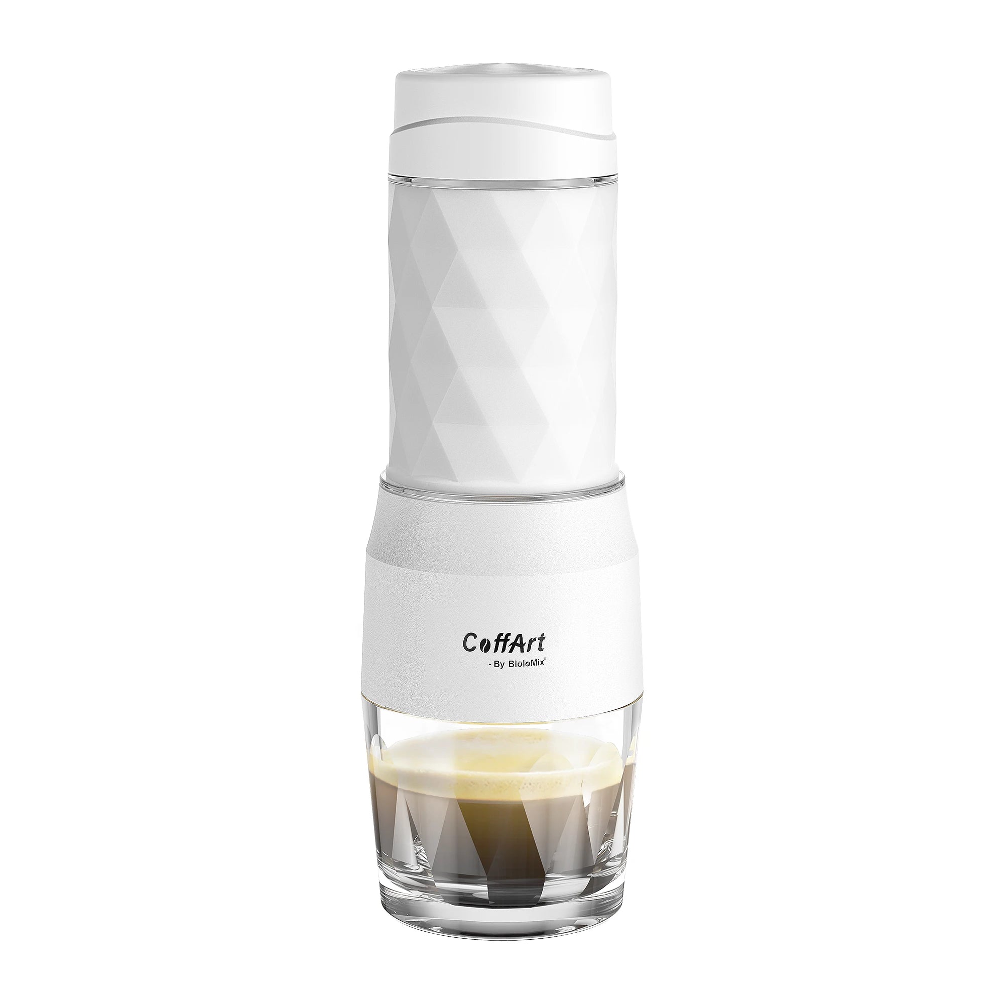 BioloMix Portable Manual Hand Espresso Maker for Travel, Camping, and Home Use, Compact and Easy-to-Clean Design