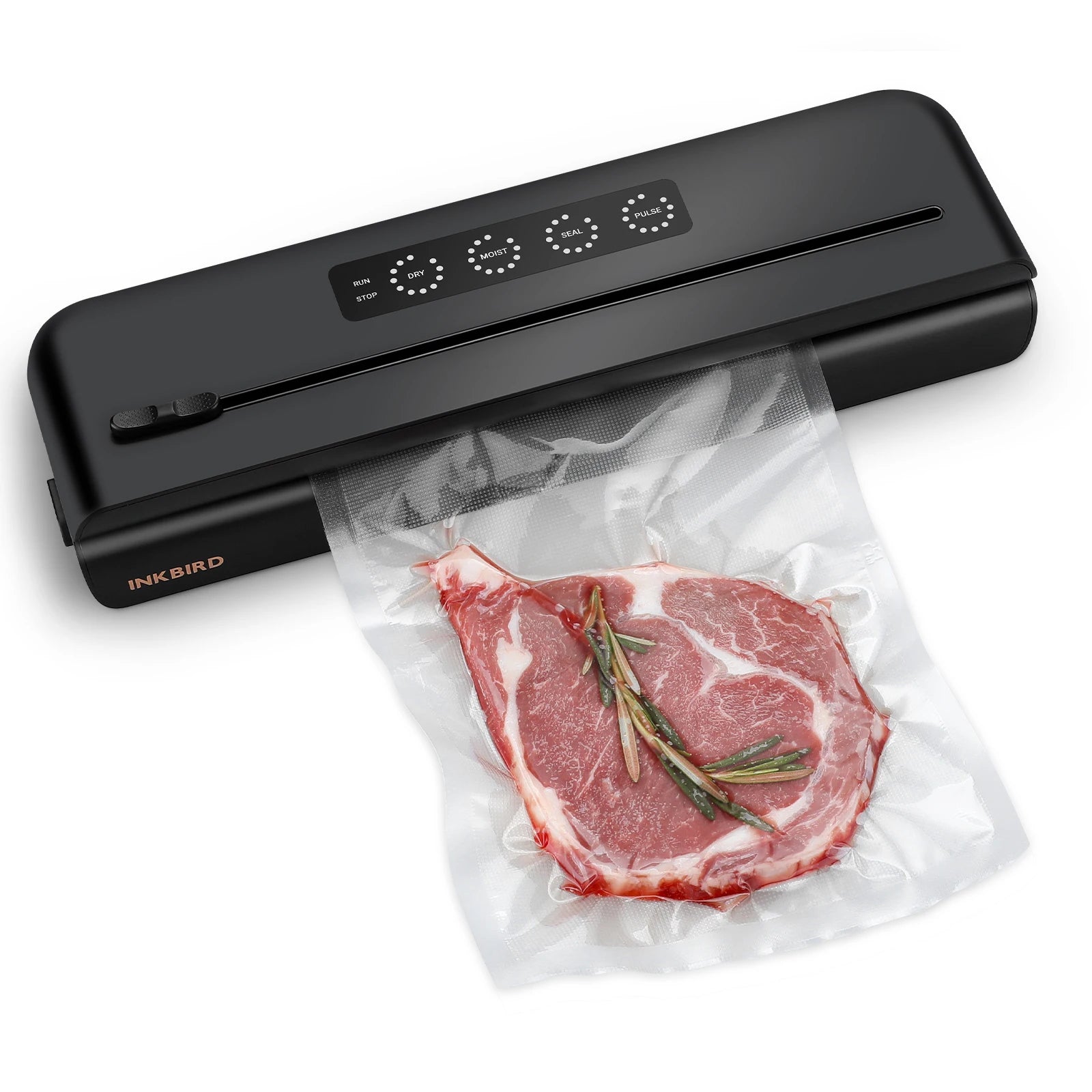 INKBIRD IVS-011 Vacuum Sealer Machine 10 Times Food Freshness Preservation One-touch Operation, Detachable Drip,Multi functional
