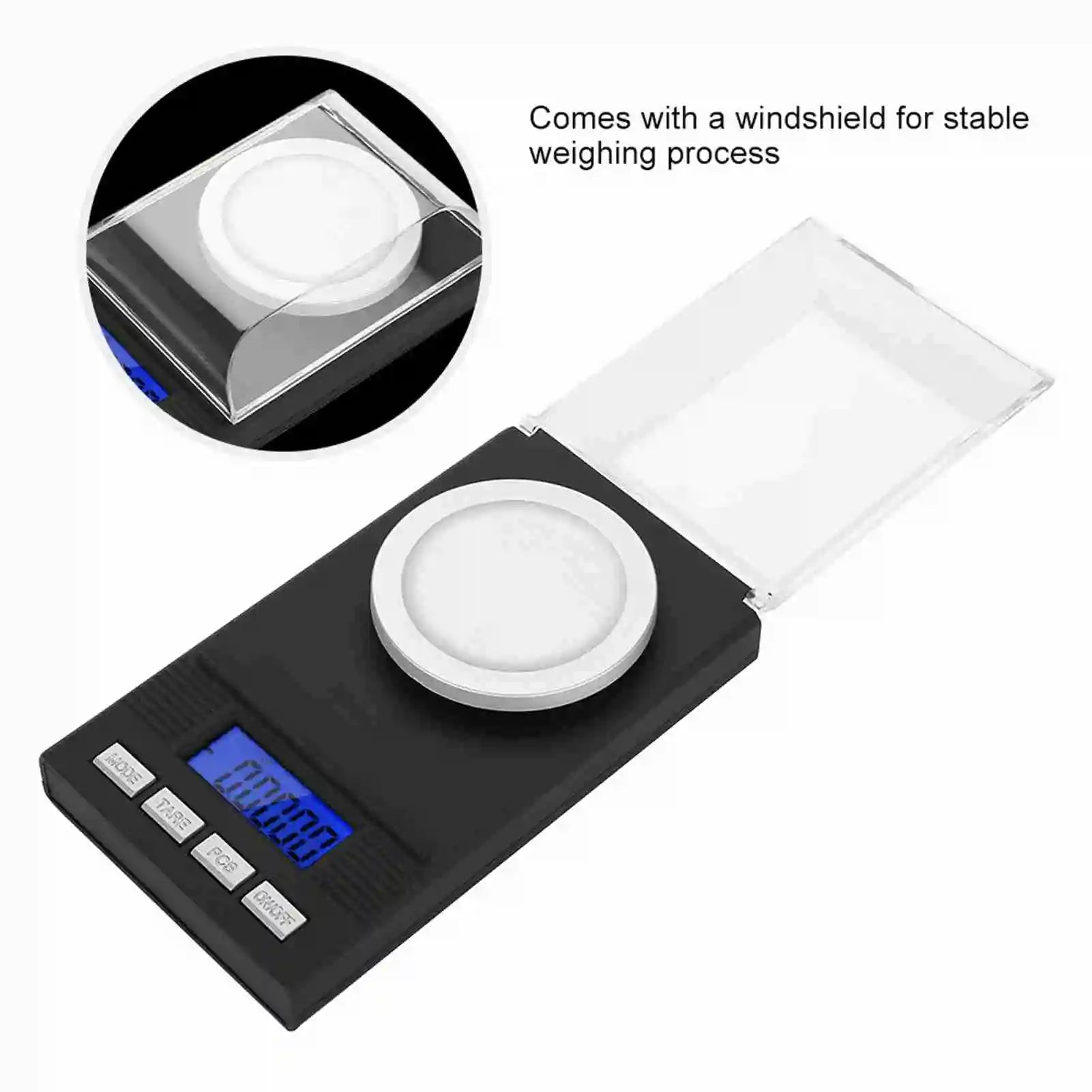 Mini Portable High Accuracy 0.001g  Jewelry Scale with LED Digital Display Jewelry Scale 0.001
