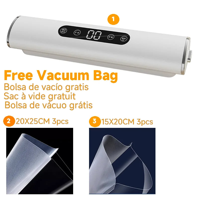 Professional Vacuum Kitchen Sealing Machine Sealer for Food Vacuumor for Products  Cuisine Packaging Plastic Bag Sealant