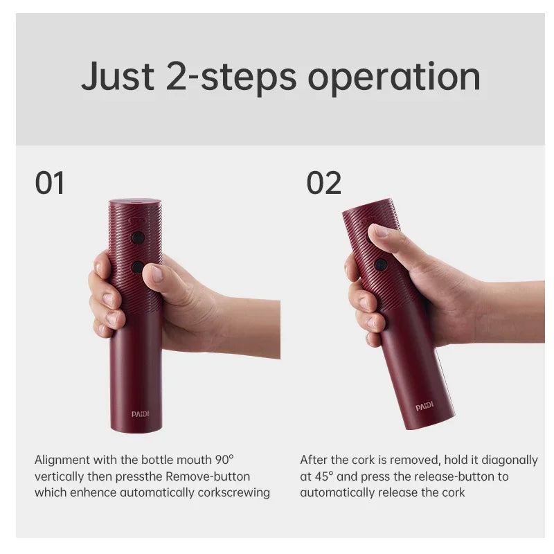 New Electric Wine Opener Portable USB Rechargeable Automatic Wine Bottle Corkscrew Cap Opener Kitchen Accessories Dropshipping