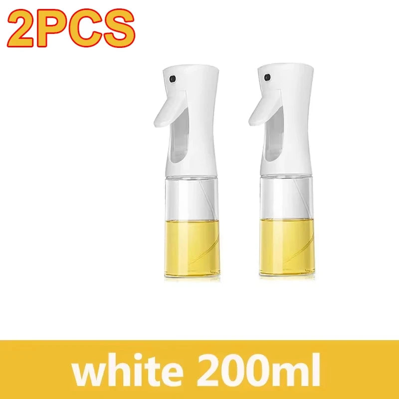 200/300/500ml Oil Spray Bottle BBQ Cooking Olive Oil Sprayer Plastic Baking Oil Spray Empty Bottle Vinegar Bottle Or  Oil brush