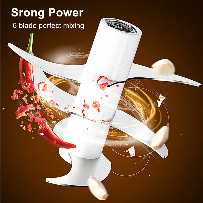 Electric Garlic Puree Machine Wireless Mini Garlic Press Automatic Stirring And Peeling Machine Kitchen Garlic Puller Garlic