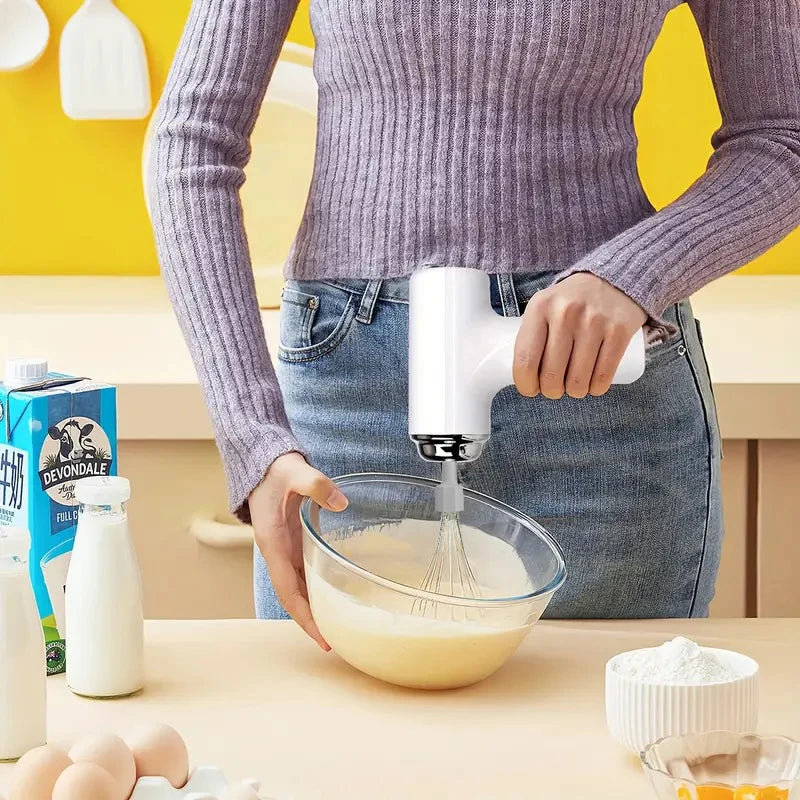 1 Portable electric mixer and mixer - USB charging, wireless, portable, lightweight, easy to use