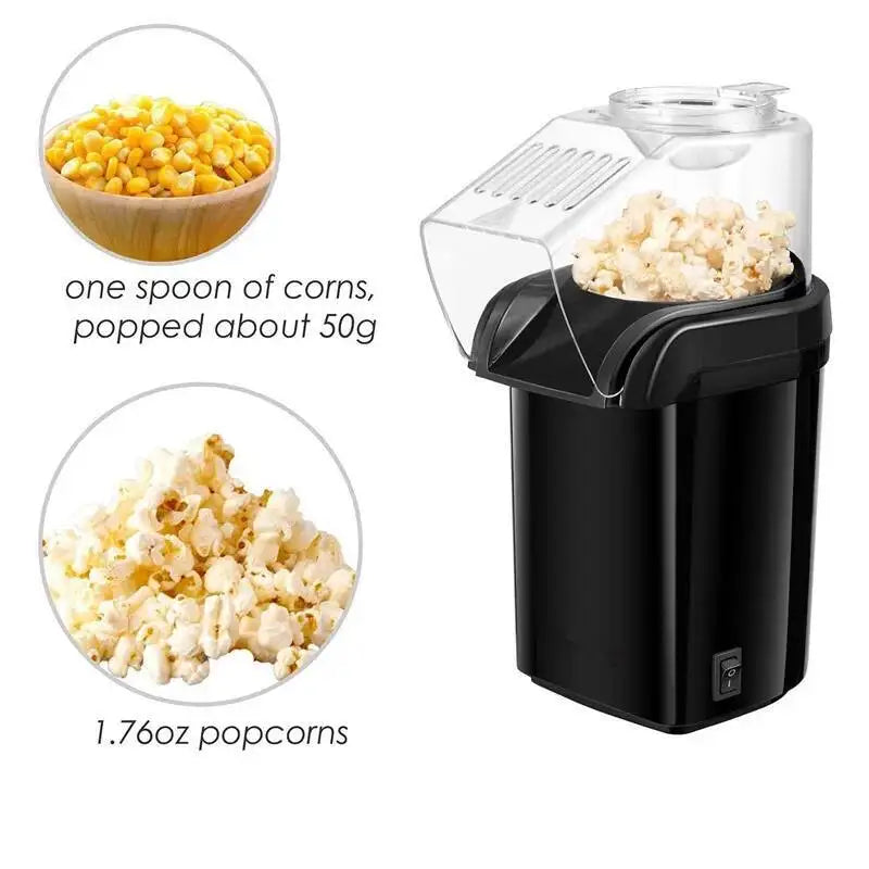 110V/220V Automatic Popcorn Makers Automatic Children's Home Corn Mini Popcorn Machine Pipoqueir Hot Air Oil-free Corn Machine
