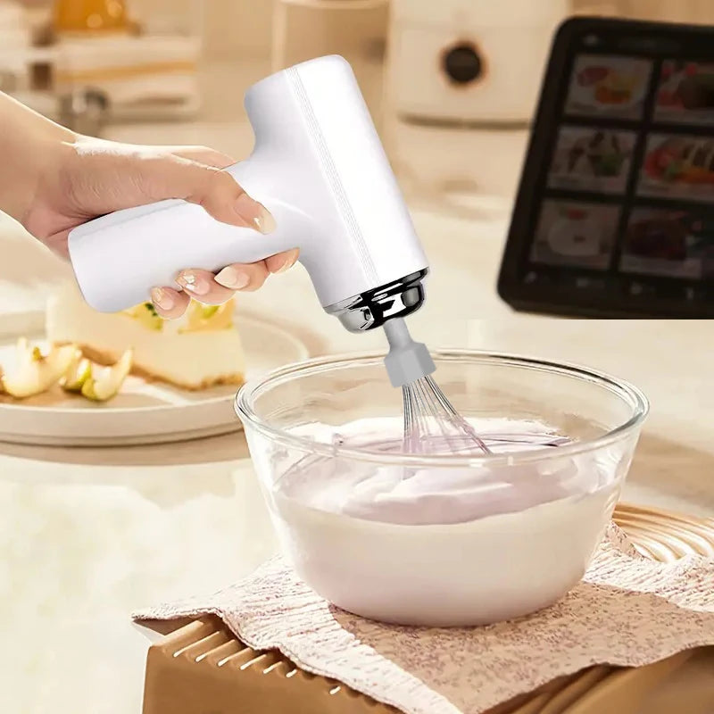 1 Portable electric mixer and mixer - USB charging, wireless, portable, lightweight, easy to use
