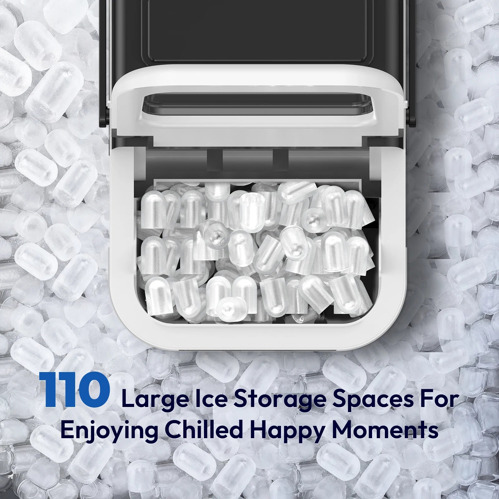 Loefme Electric Ice Maker Professional Ice Cube Maker Portable Automatic Cleaning Bullet Round Ice Block Making Machine Home Bar