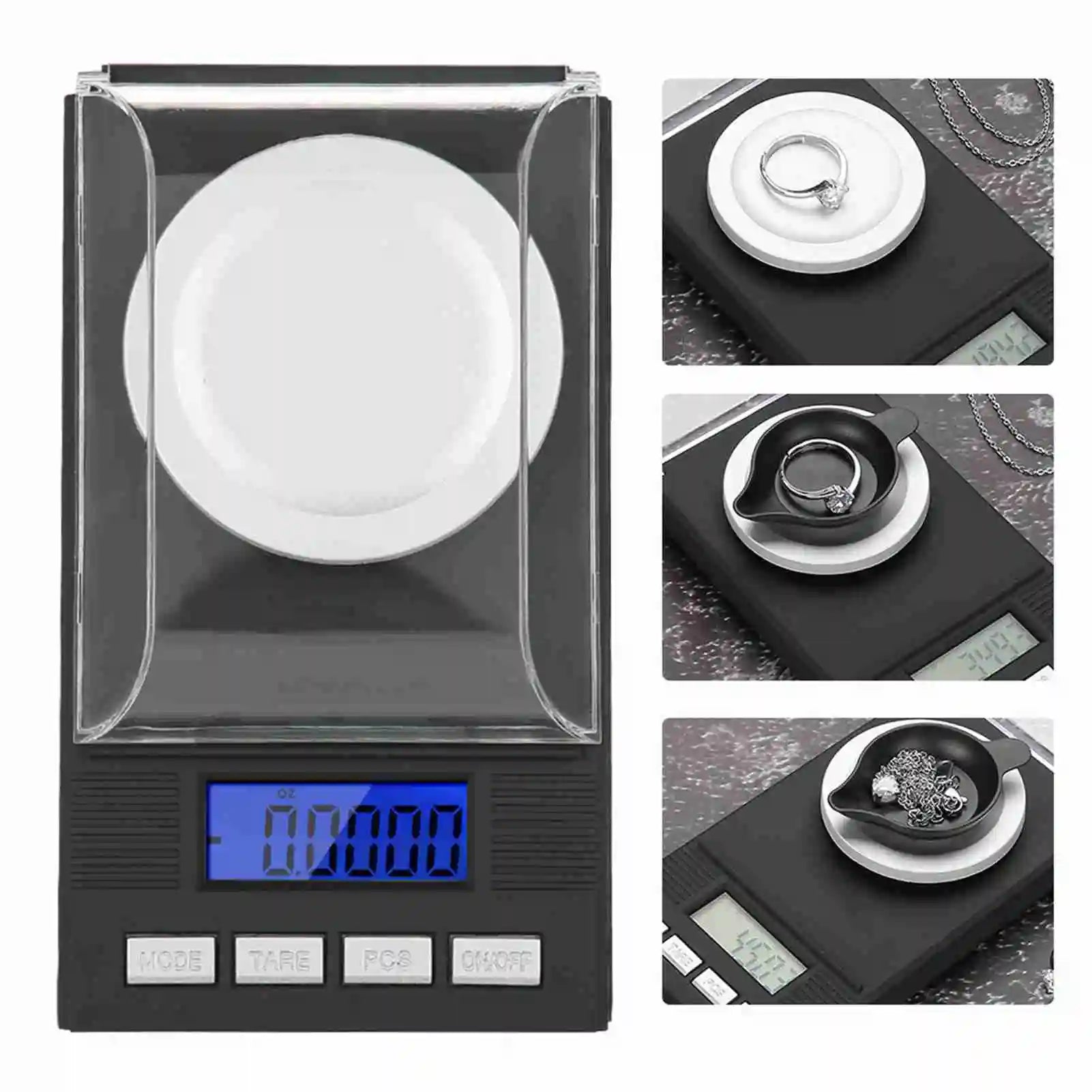 Mini Portable High Accuracy 0.001g  Jewelry Scale with LED Digital Display Jewelry Scale 0.001